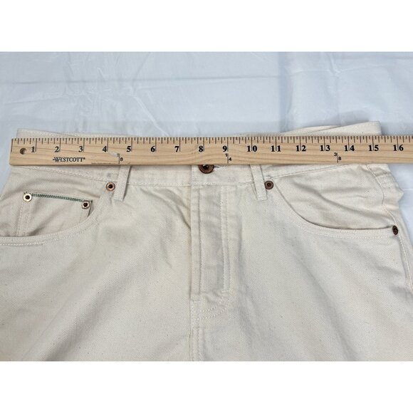 Taylor Stitch Slim Organic Selvedge Jean Men’s 30x34 Natural Button Fly Rivets - Picture 13 of 16